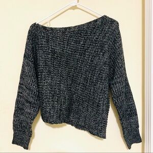 CECICO•ASYMMETRICAL CROP SWEATER